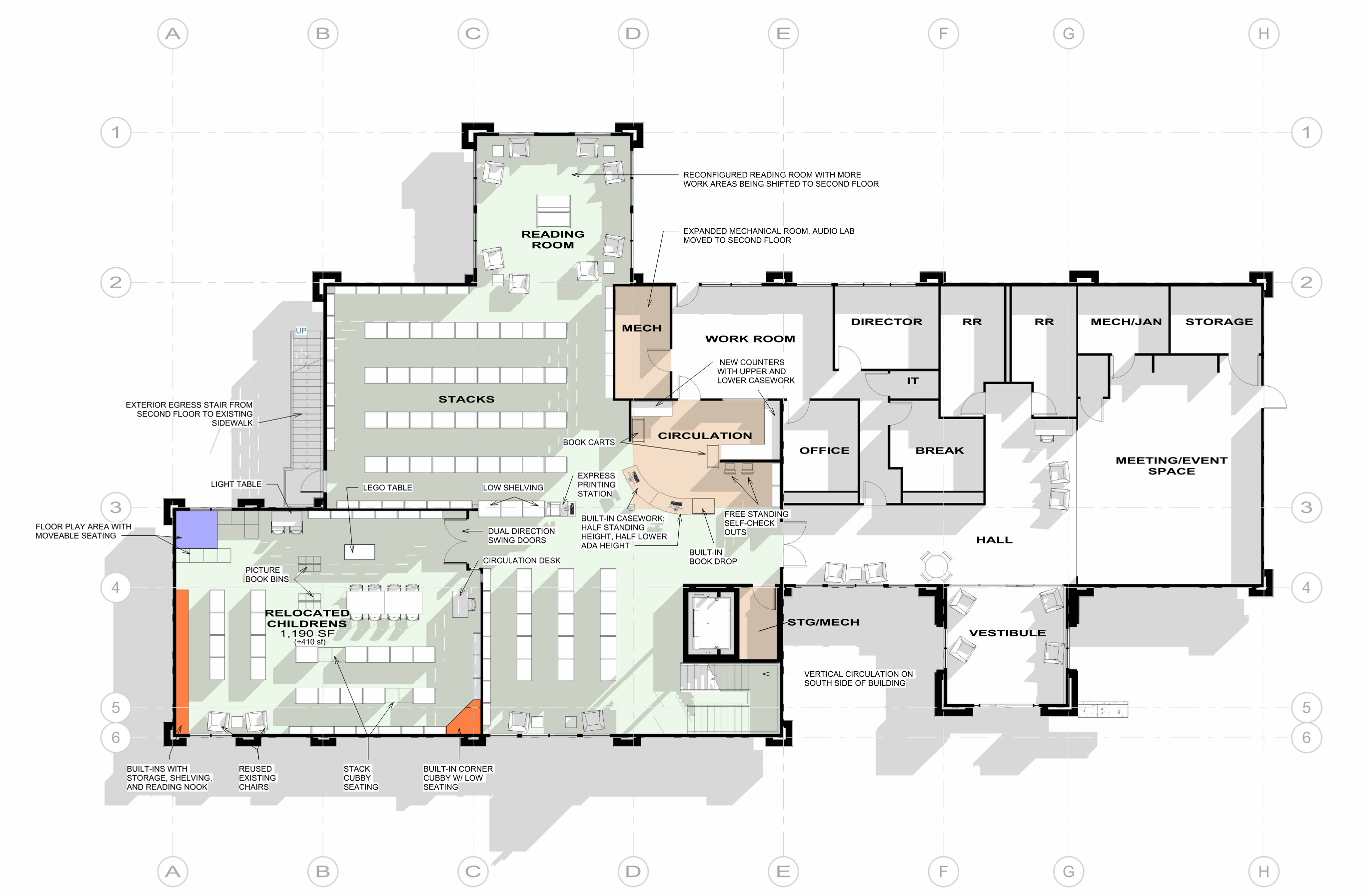 Proposed 1st floor reconfiguration