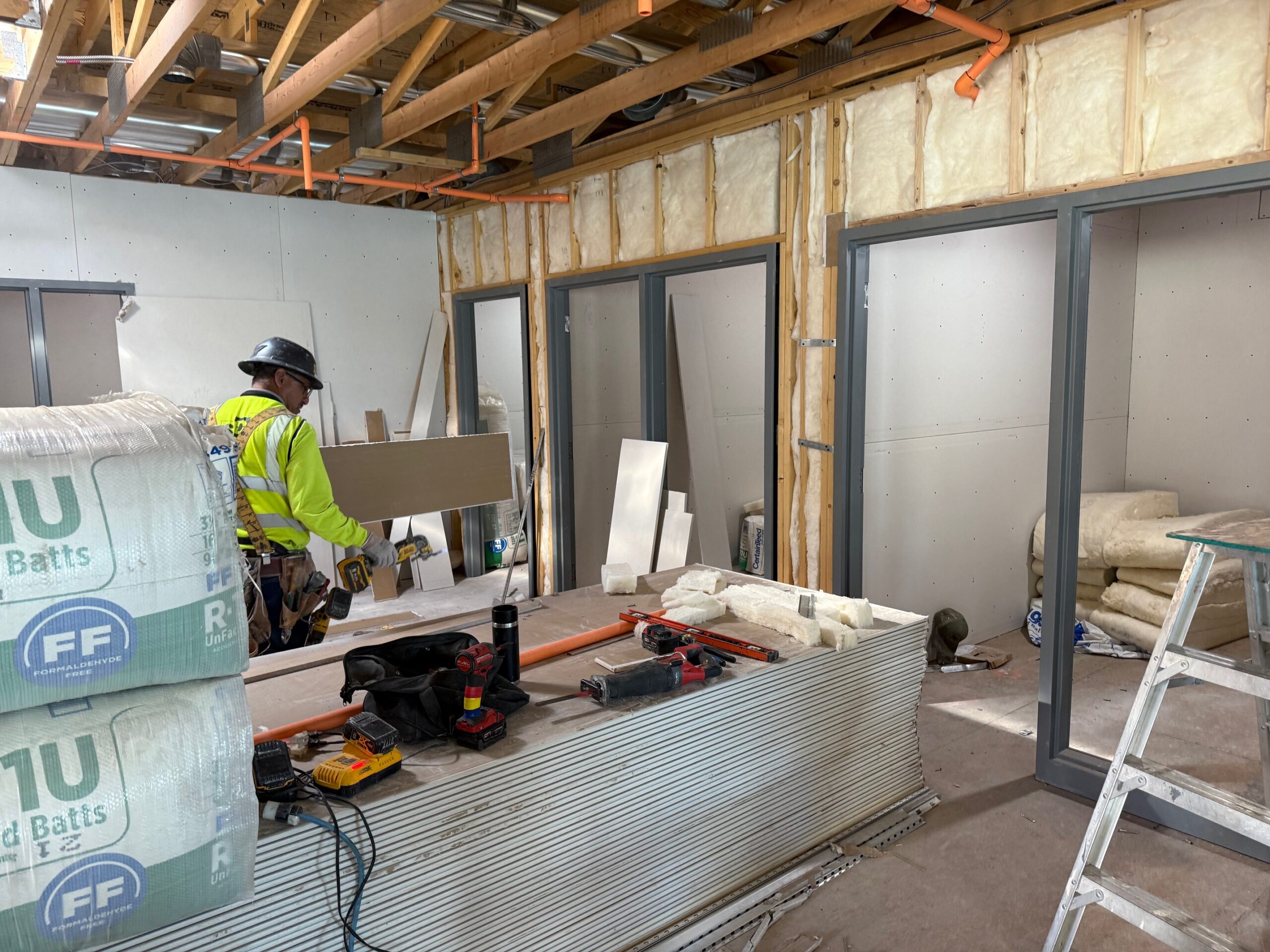 Upstairs study rooms