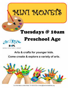 Mini Monets @ Buena Vista Public Library | Buena Vista | Colorado | United States