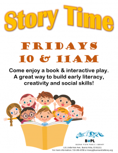 Story Time - 11AM @ Buena Vista Public Library | Buena Vista | Colorado | United States